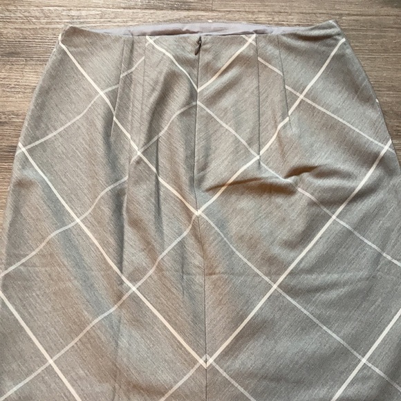 Light Gray Express Skirt with Linear Print - Picture 7 of 8